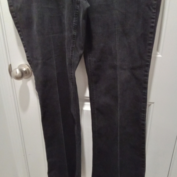 Chicos So Slimming Plus Size 3 (16) Black Straight Leg Denim Blue Jeans - Picture 6 of 13